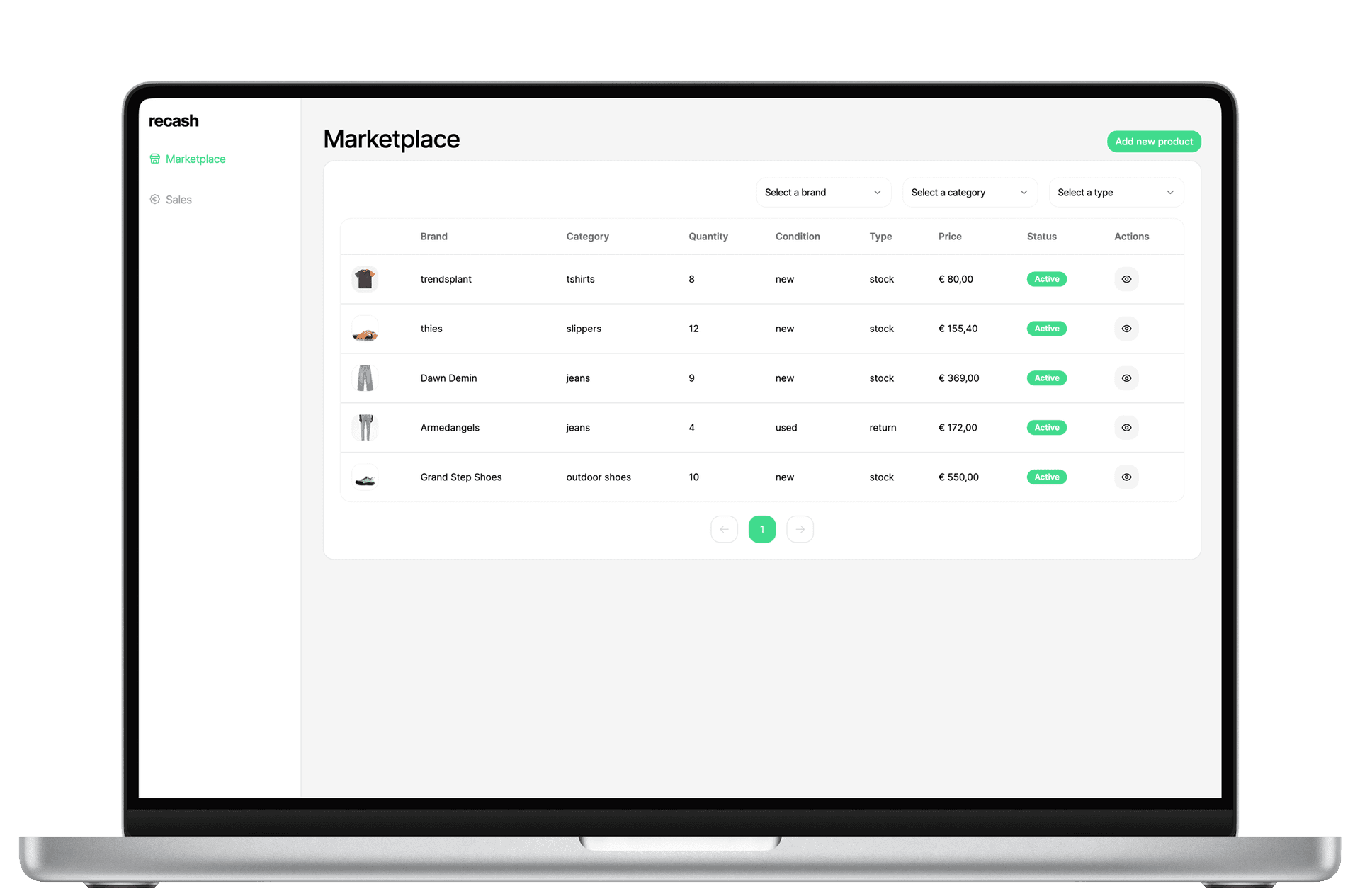 Mockup Laptop Dashboard